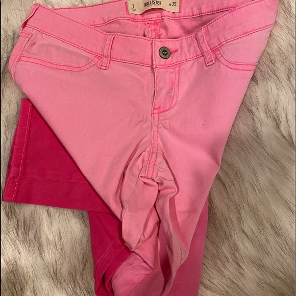 Hollister pink pants … beautiful.. size 25 - size 1 - Picture 10 of 10